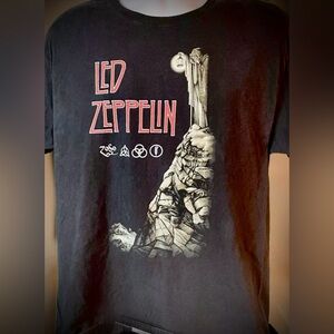 Vintage Led Zeppelin The Hermit T-Shirt Y2K Hanes Heavyweight, Size Large